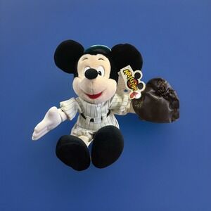 VINTAGE Walt Disney World DisneyLand Baseball Mickey‎ Mouse Plush Catcher Mit